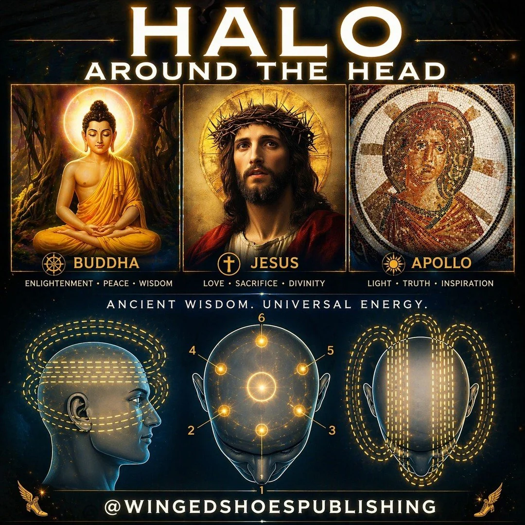 THE HEAD CHAKRAS
"The head contains Minor Chakras that are separate from the Seven Major Chakras. Because of where these Minor Chakras are located, they create a crown-like pattern on the head. It is no coincidence that representations of Spirit