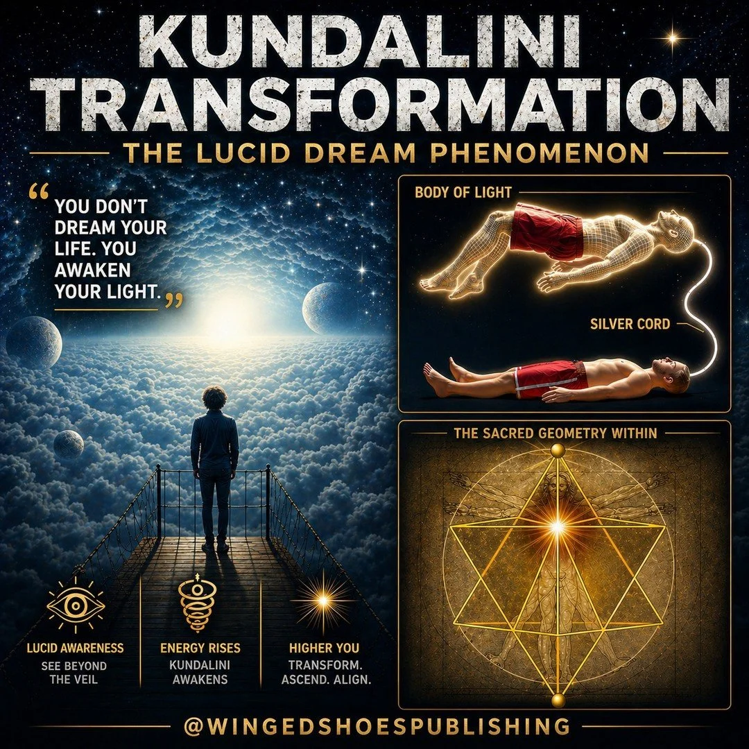 KUNDALINI TRANSFORMATION (THE LUCID DREAM PHENOMENON)
"About three to four months into the Kundalini transformation process, you begin to Lucid Dream. Considering the awe and wonder of the Lucid Dream world, this is one of the first Spiritual gi