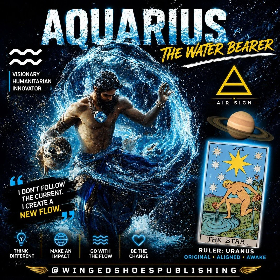 "January 20&mdash;February 18
The eleventh sign of the Zodiac wheel is Aquarius, whose constellation spans the 300-330th degree of celestial longitude. Ruled by Saturn, Aquarius is of the Air Element with the Sub-Element of Air of Air. With this