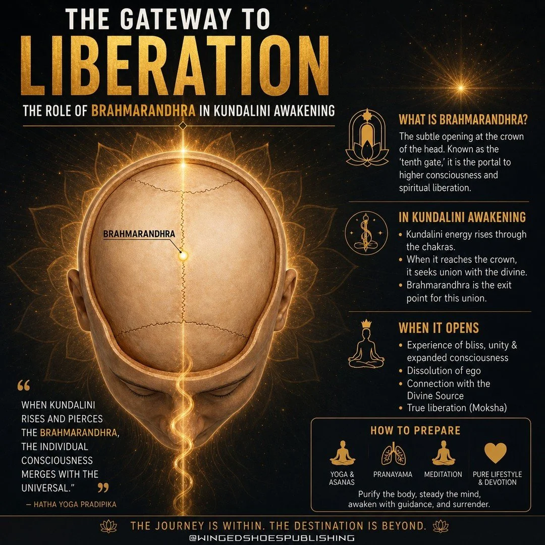 "At the pinnacle of the Kundalini system lies a mysterious and sacred gateway known as the Brahmarandhra&mdash;the &ldquo;aperture of the Divine.&rdquo; This subtle opening, located at the crown of the head, represents the final threshold where 