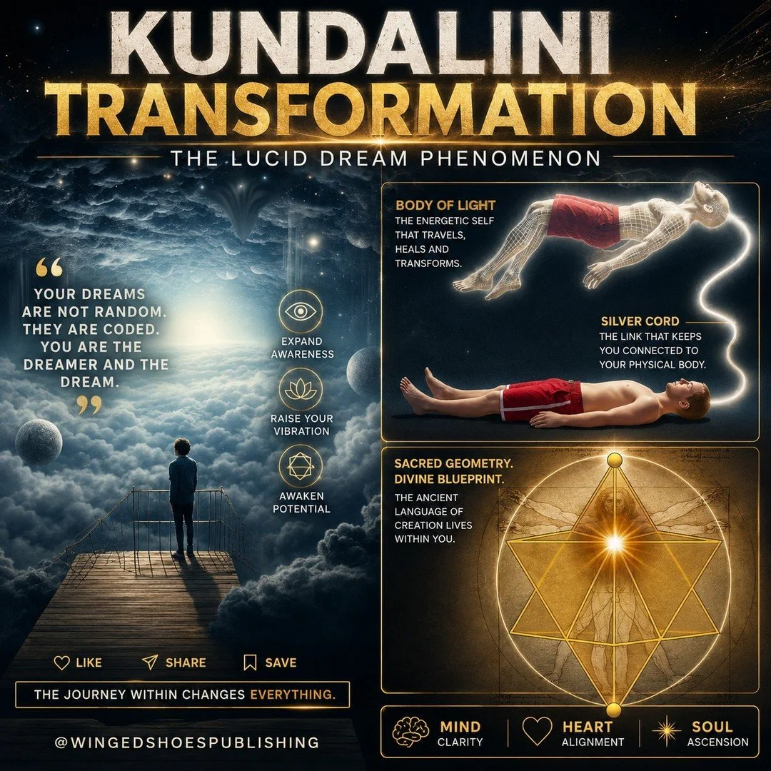 KUNDALINI TRANSFORMATION (THE LUCID DREAM PHENOMENON)
"About three to four months into the Kundalini transformation process, you begin to Lucid Dream. Considering the awe and wonder of the Lucid Dream world, this is one of the first Spiritual gi