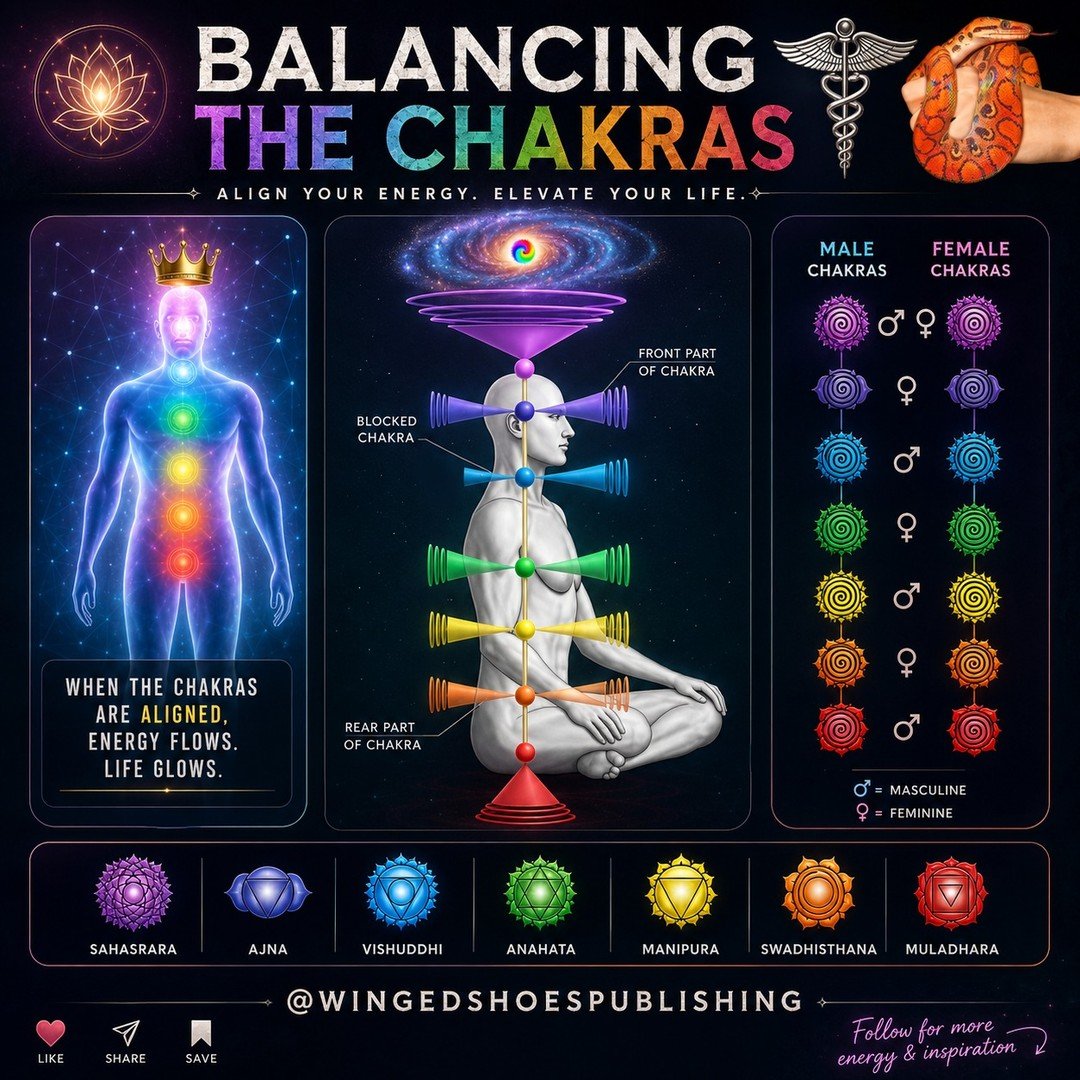 "When it comes to Spiritual Healing, it helps to know which Chakras we are naturally dominant in. We can develop our non-dominant Chakras and achieve greater balance in our overall energy system by having this knowledge. After all, the key to ma