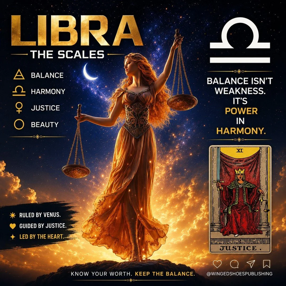 "September 23&mdash;October 22
The seventh sign of the Zodiac is Libra, whose constellation spans the 180-210th degree of celestial longitude. Libra is of the Air Element, with the Sub-Element of Fire of Air. Libra's predominant energy is that o