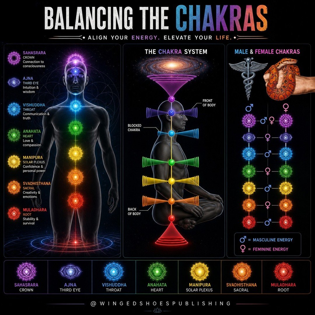 "When it comes to Spiritual Healing, it helps to know which Chakras we are naturally dominant in. We can develop our non-dominant Chakras and achieve greater balance in our overall energy system by having this knowledge. After all, the key to ma