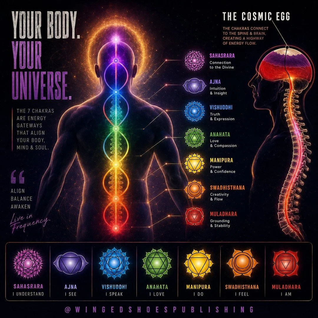 "The Kundalini is evolutionary energy at the base of the spine (in the coccyx region) that is said to be coiled three and a half times in its state of potential in unawakened humans. The word "Kundalini" is of Eastern origin, namely Yo