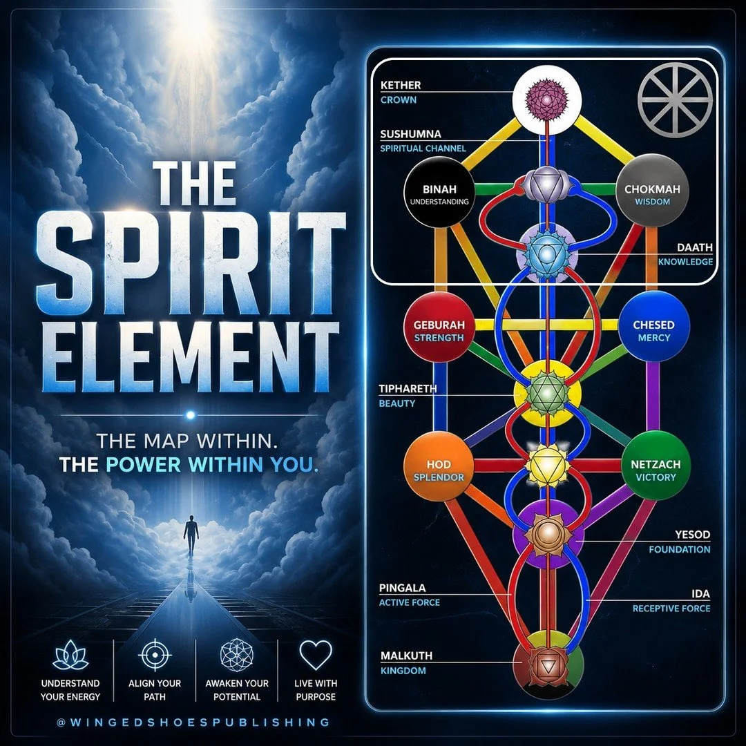 "Spirit is the Prima Materia, the First Substance and the Source of all things in existence. It is not technically an Element in and of itself but is the composition of the sum of the Four Elements&mdash;it is the building block, the medium, the