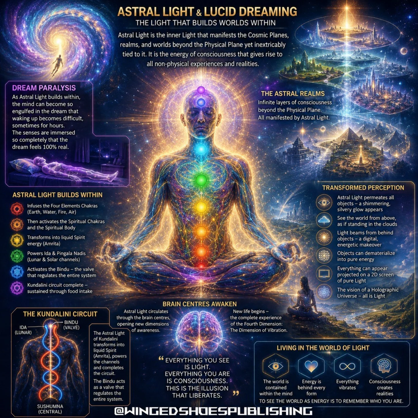 "As your Lucid Dreaming practice deepens, you may occasionally experience prolonged dream paralysis, where your consciousness becomes so immersed in the dream that waking can seem impossible for many hours. During these episodes, the dream feels