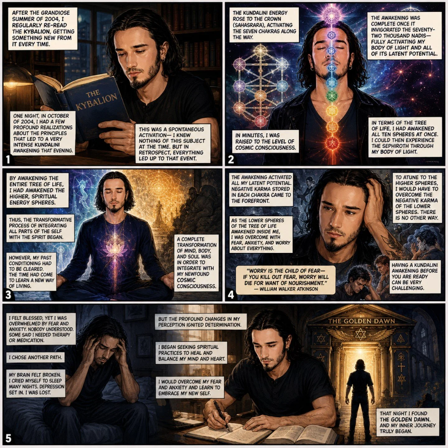 "After the transformative summer of 2004, I found myself returning again and again to The Kybalion. Each reading revealed another layer of meaning. Then, one evening in October, several profound realizations about its Hermetic Principles trigger