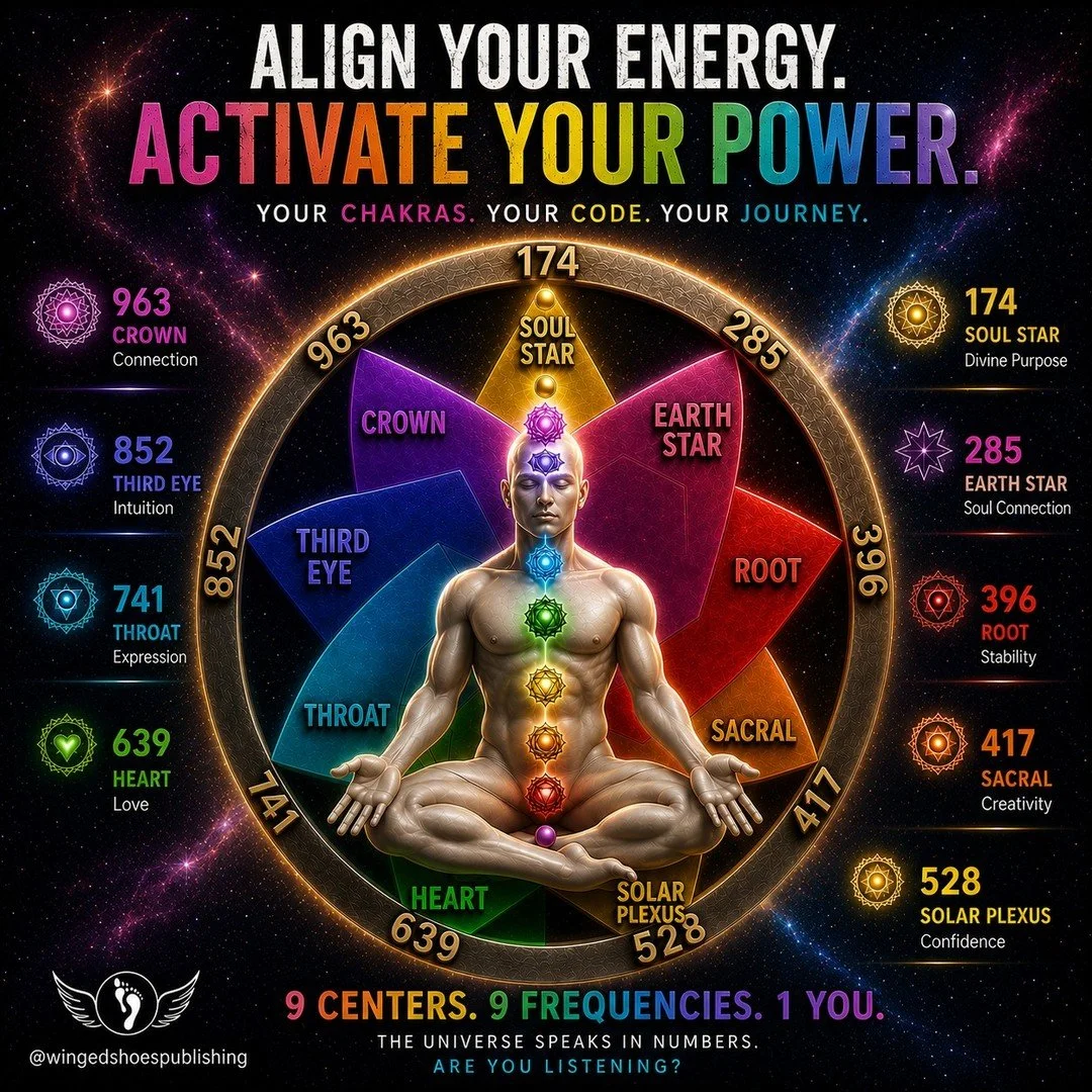 SACRED SOLFEGGIO FREQUENCIES
"Sacred Solfeggio frequencies date back hundreds of years. They are believed to have originated with Gregorian Monks who chanted these frequencies in harmony during religious masses to bring about a Spiritual awakeni