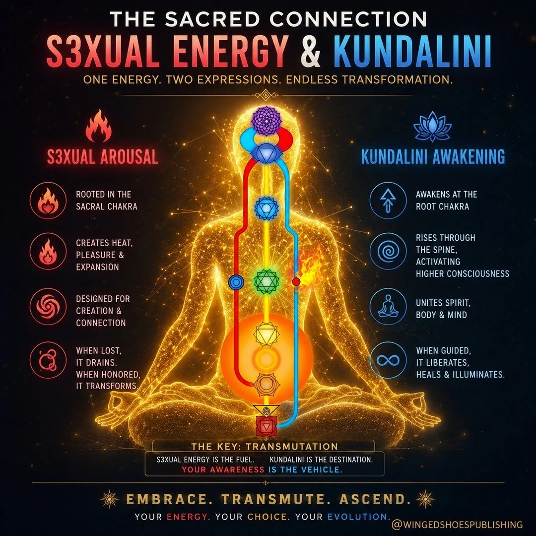 "Why is there a correlation between s3xual arousal and the awakening of Kundalini? The answer may lie in our deeper purpose here on Earth&mdash;a testing ground for the Soul. Human beings are given Free Will to choose how they express s3xual ene