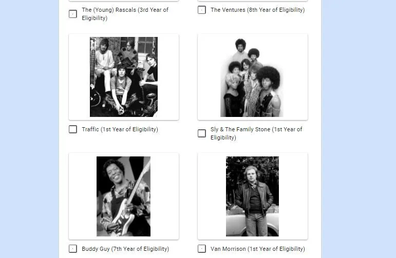 The Rock Hall Reconsidered Project: Round 12 Results 