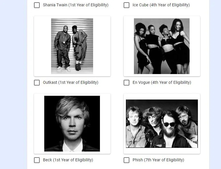The Rock Hall Reconsidered Project: Round 38 Results
