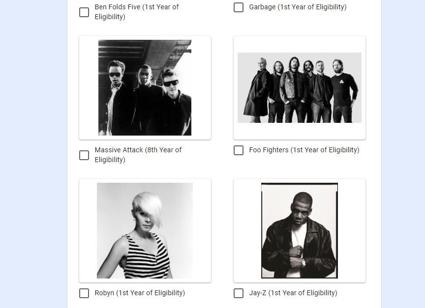 The Rock Hall Reconsidered Project: Round 40 Results