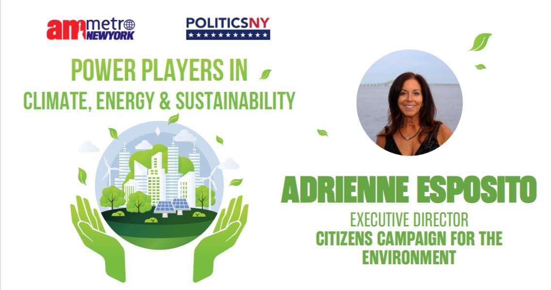 Congratulations to CCE&rsquo;s Executive Director Adrienne Esposito for being recognized by PoliticsNY &amp; amNY Metro Power Players in Climate, Energy &amp; Sustainability 🎉🤩🎉 @politicsnynews @amnewyork  View article here: https://politicsny.com
