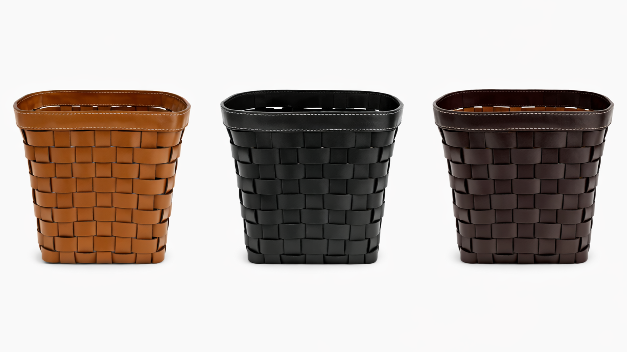 Leather Baskets