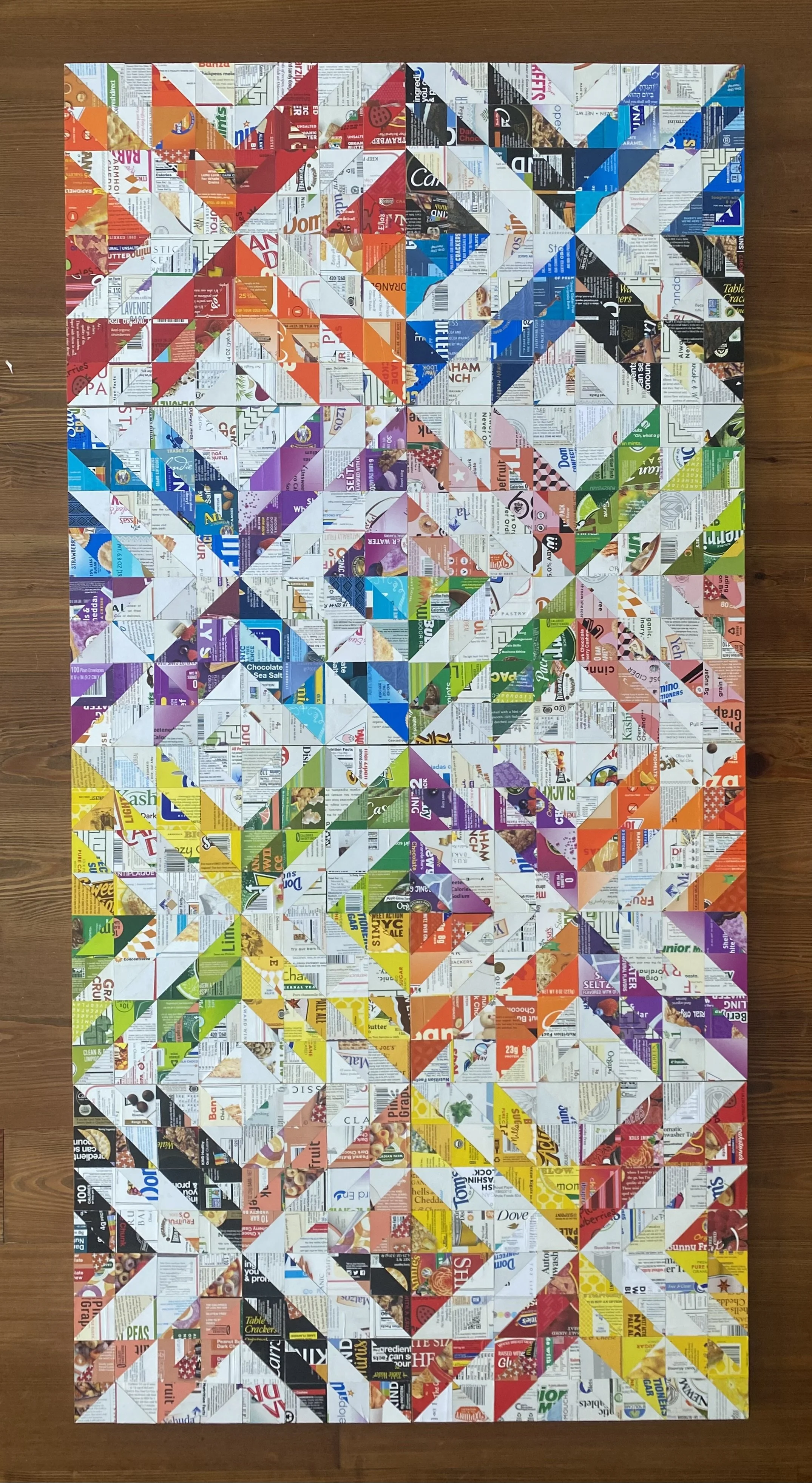 Quilted in Time / 32" x 64" / 