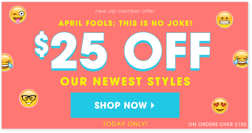 The hierarchy in type treatment which allows shoppers to focus on the important, the offer.