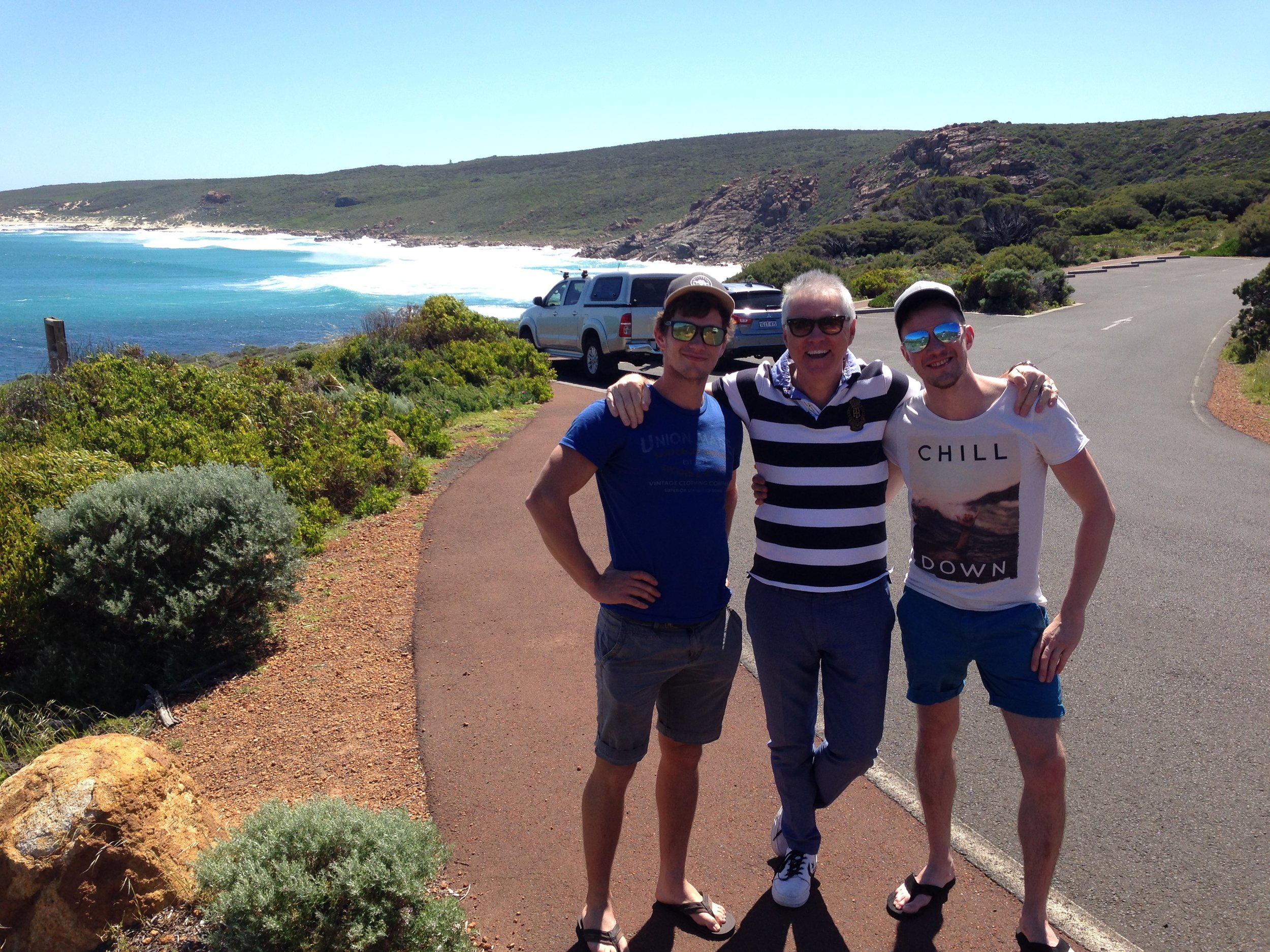 PB & the 2 young lads at SUGARLOAF  SUMMER DAY.JPG