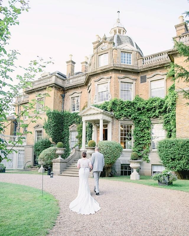 Katie &amp; Stuart strolling around the grounds for a few private moments and couple shots 💕
.
Side note: Can you believe this venue is actually a school during the week? I would've loved to study at such a beautiful place! 😍
.
.
.
.
.
 #londonwedd