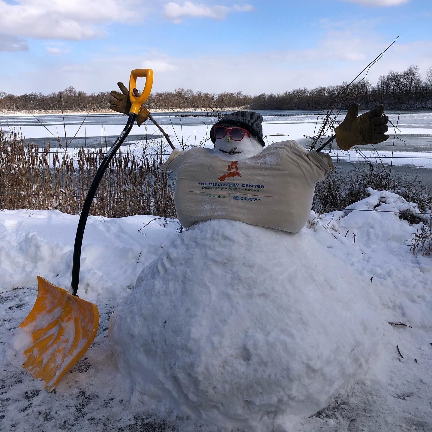 It&rsquo;s a wonderful snow day here at The Discovery Center! Our newest seasonal staff member is here to welcome you to the Strawberry Mansion Reservoir, so come visit us today or tomorrow from 10am-5pm!