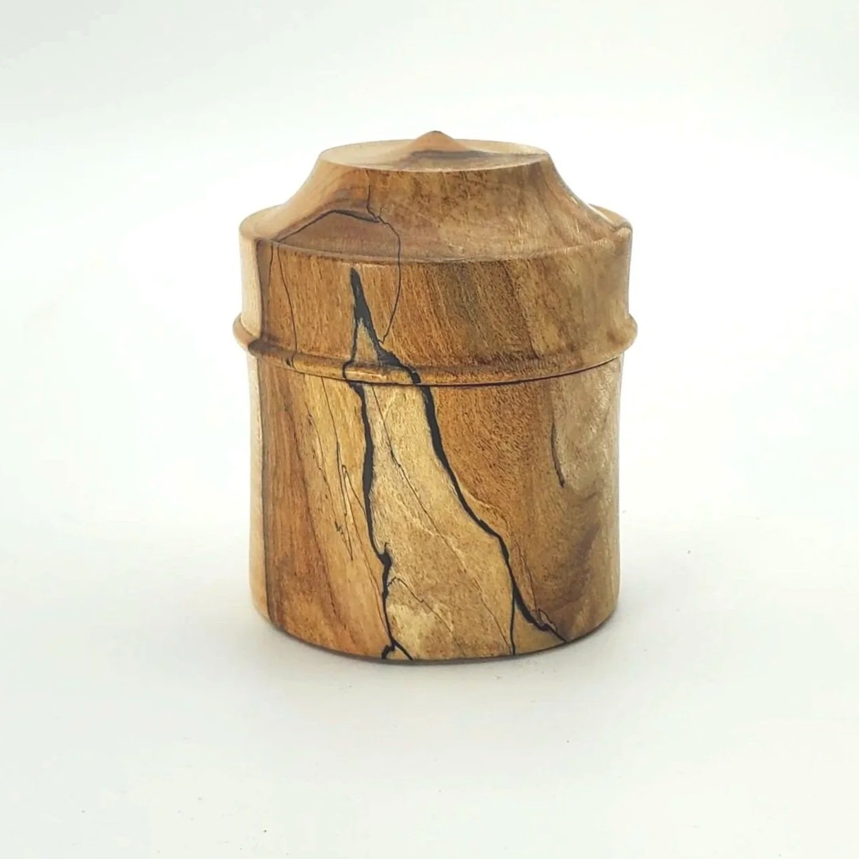 #73 Small Spalted Maple Container 