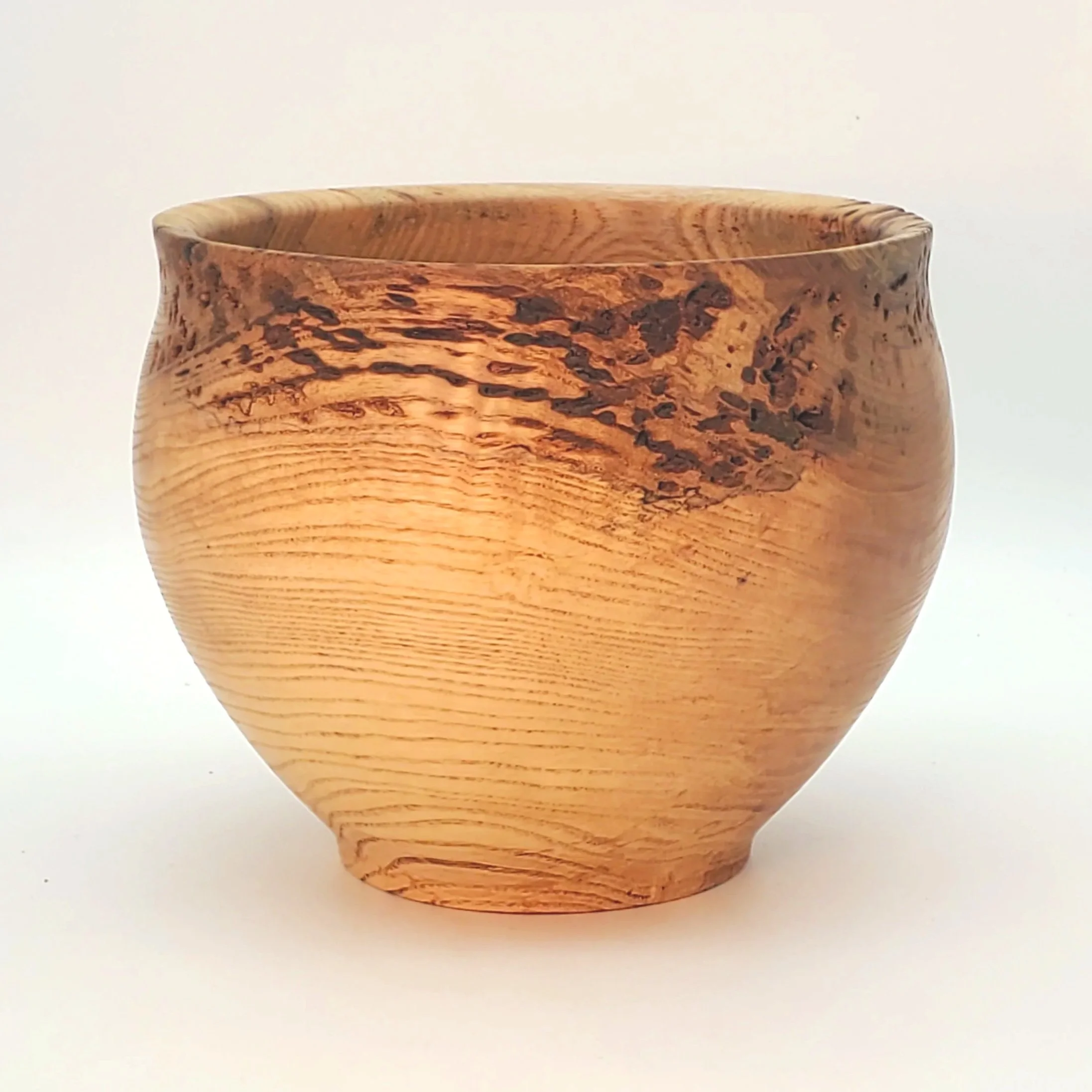 #49 Ash Vessel with Insect Texture