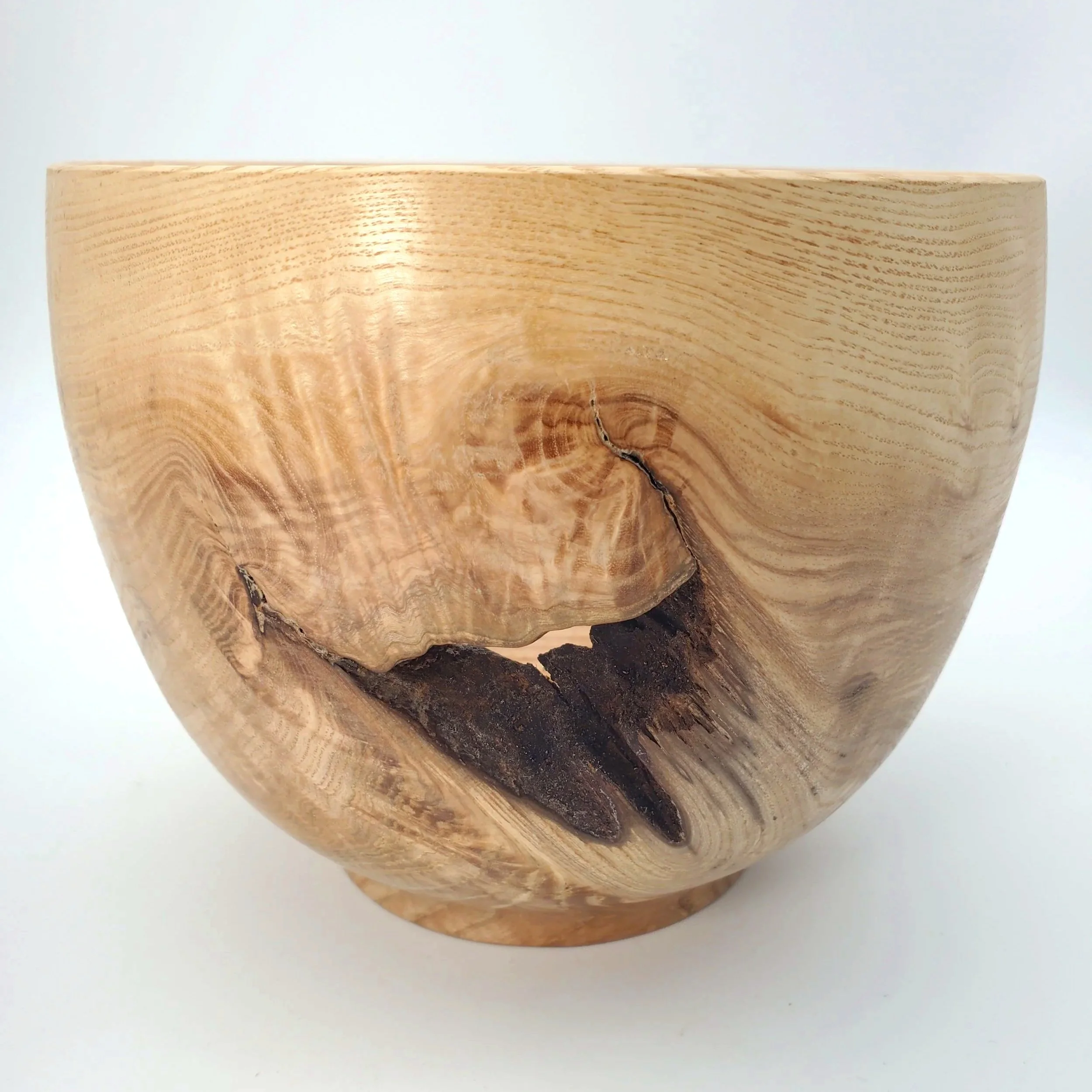 #14 Ash Vessel with Gnarly Hole