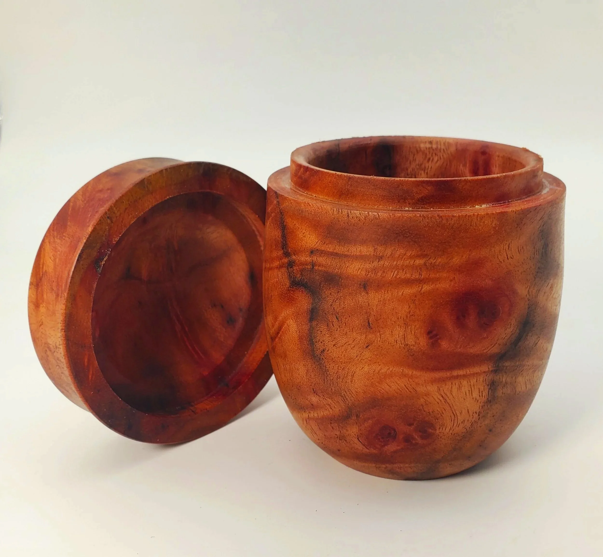 #176 Camphor Burl Container