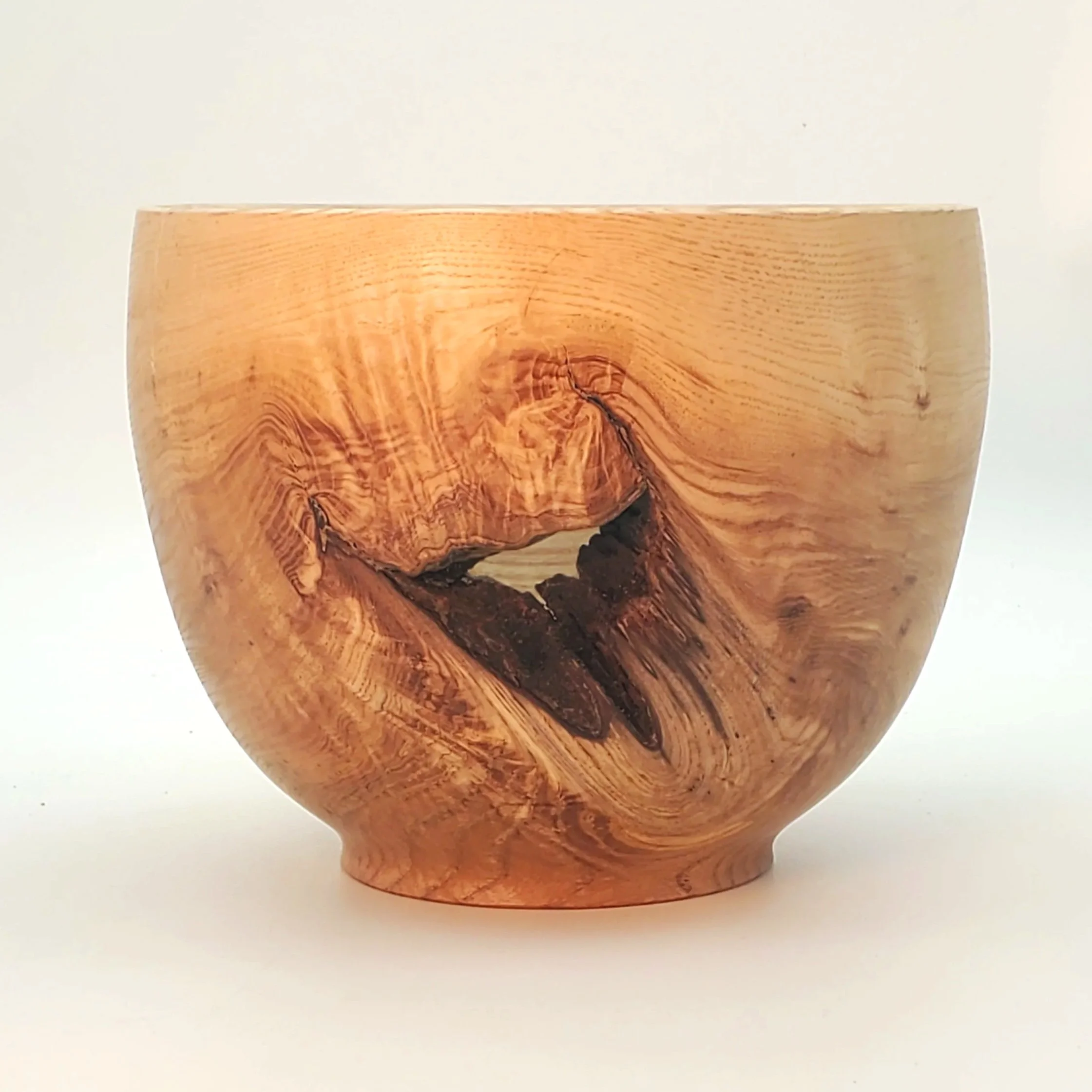 #14 Ash Vessel with Gnarly Hole