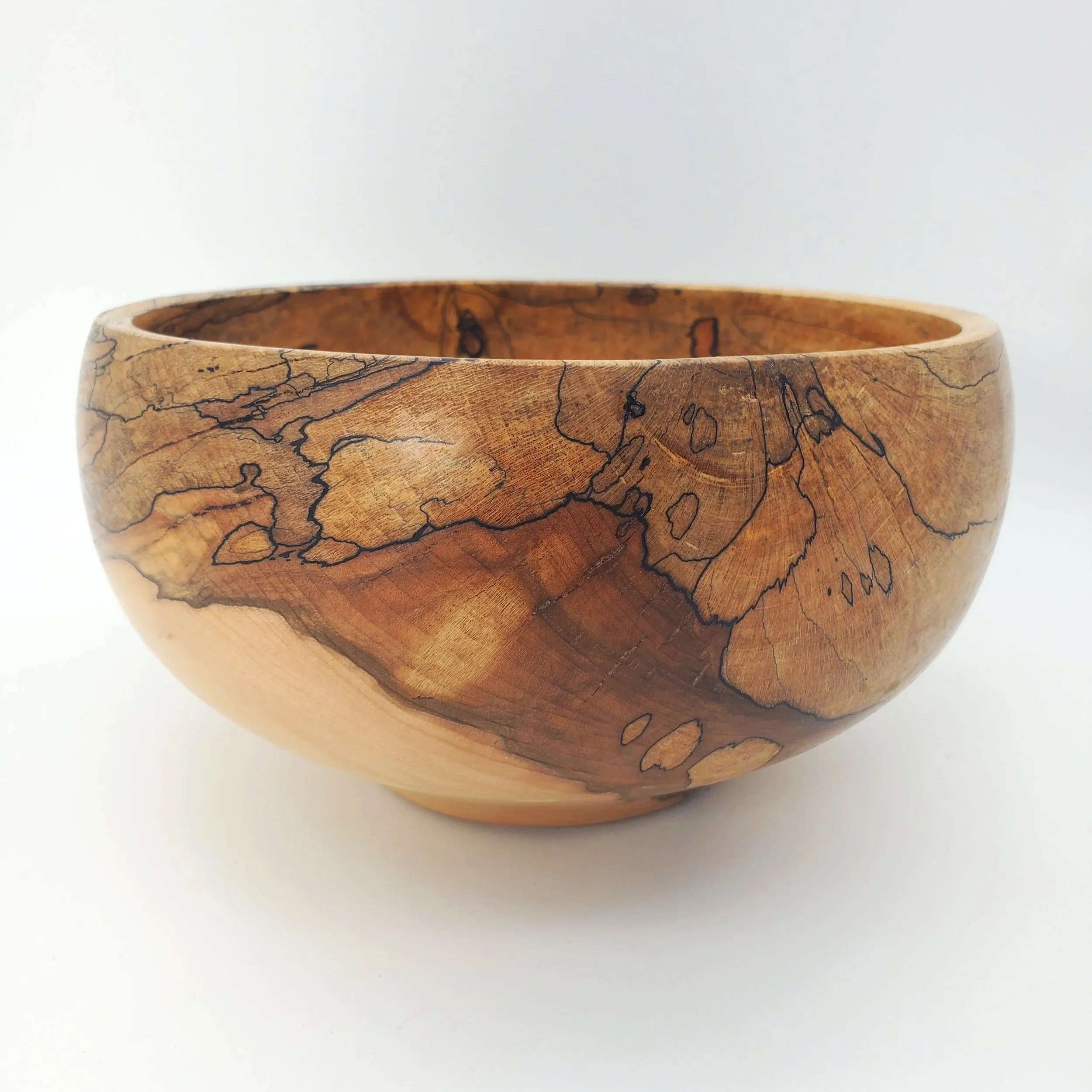 #19 Round Spalted Maple Bowl
