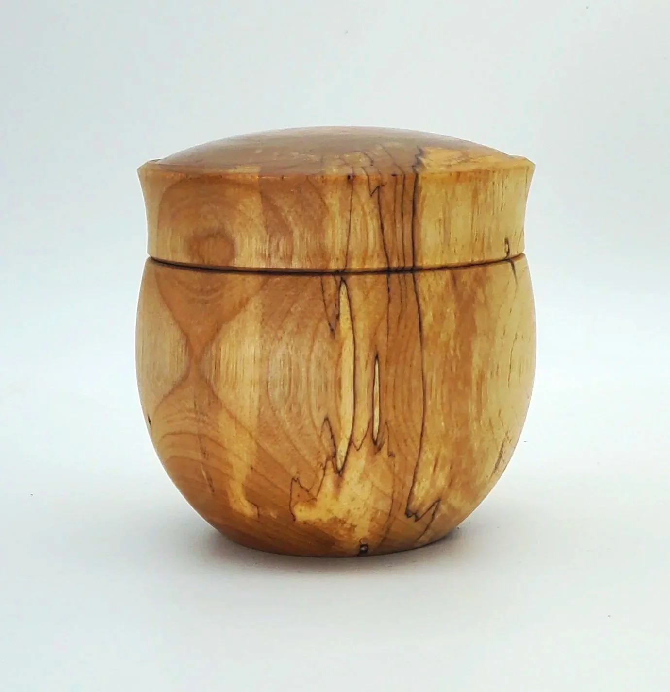 #163 Spalted Yellow Birch Container