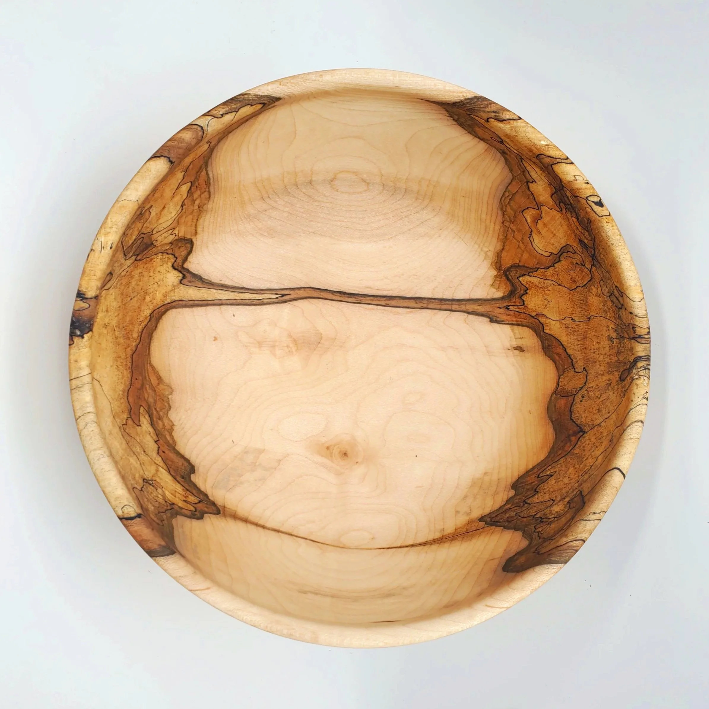 #22 Spalted Maple Bowl with Bottom Streak