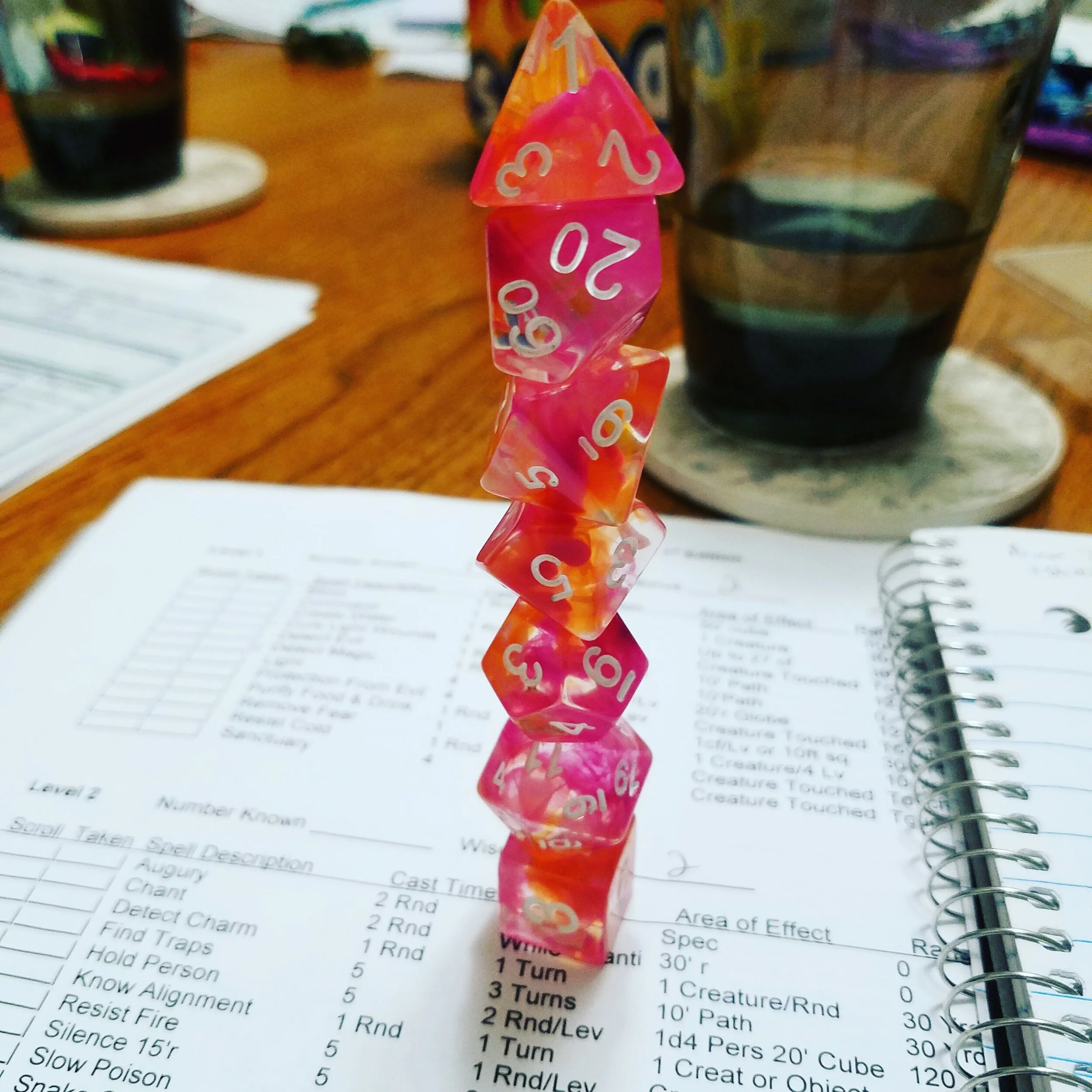  If you’re not stacking dice while waiting for your turn, are you really playing D&D? 