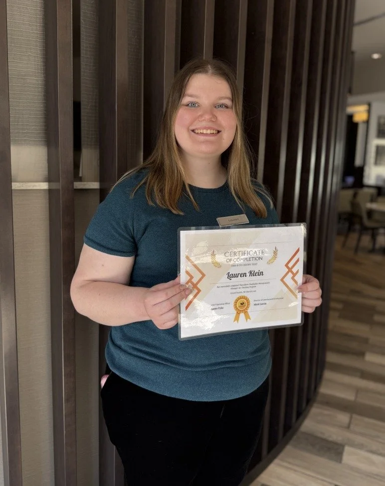 Celebrating Manager in Training (M.I.T.) graduate, Lauren Klein, at Residence Inn Grand Rapids Downtown 🎓✨

We are excited to share that she is moving into a Property Support role within our company. 

The M.I.T. program continues to develop hospita