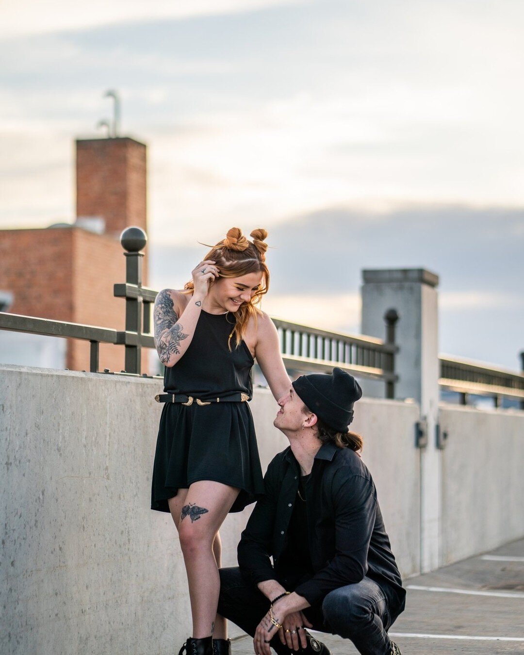 I visited my friend @haleyleddon in Rapid this Summer. Haley is a model in the black hills area. We did a couple of fun photo shoots - including this one with her boyfriend @rockhayford. Haley and Rock rocked this photo session in all black attire.
I