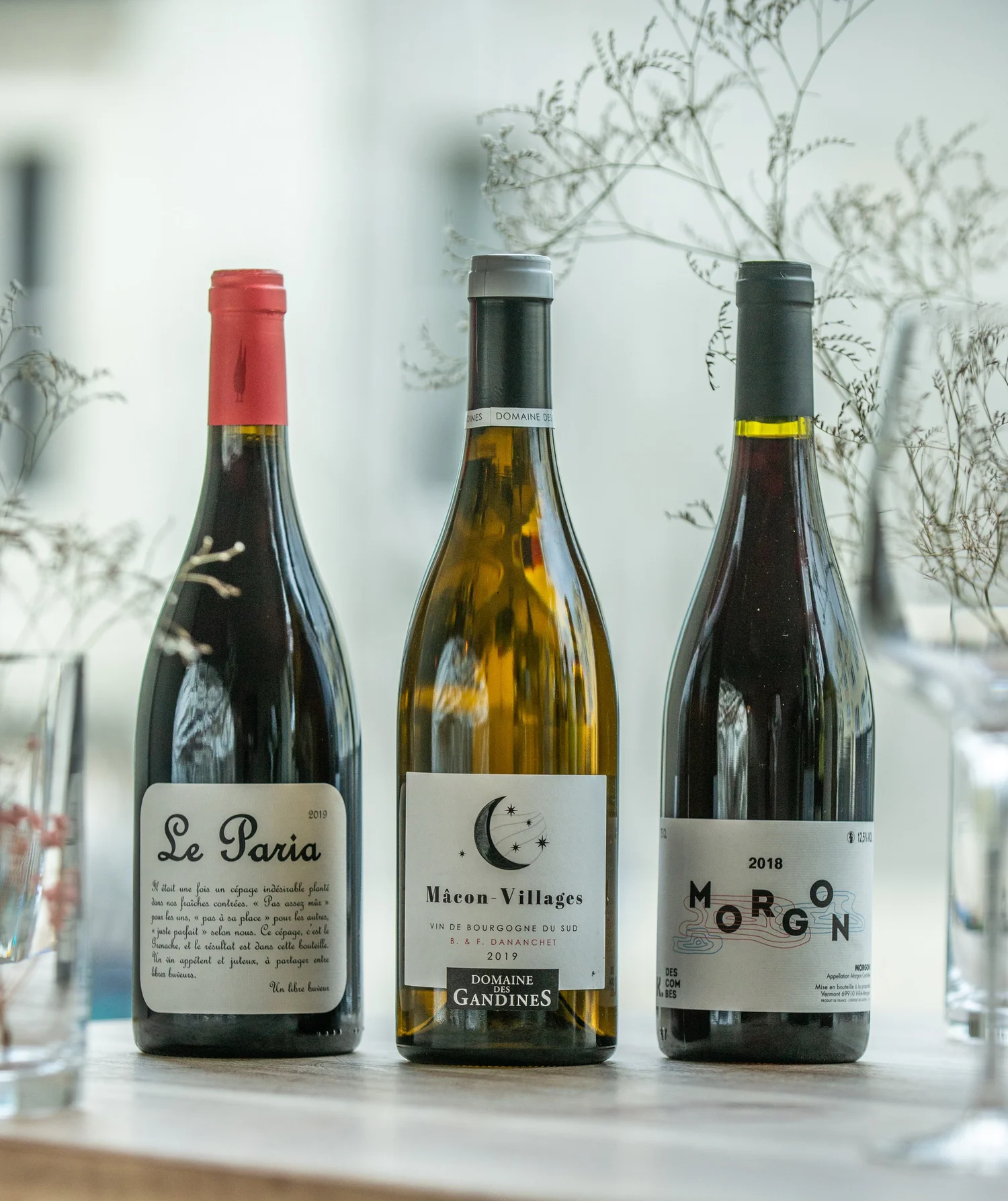 Wine selection at Food for Friends