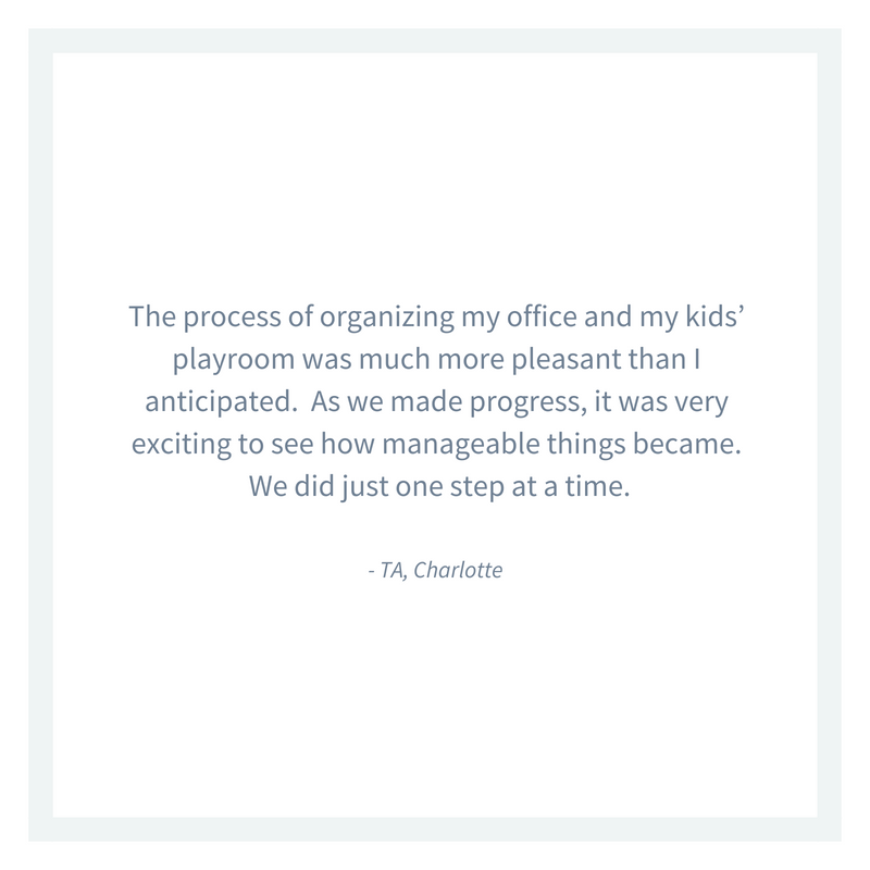 Office organization Charlotte NC testimonial