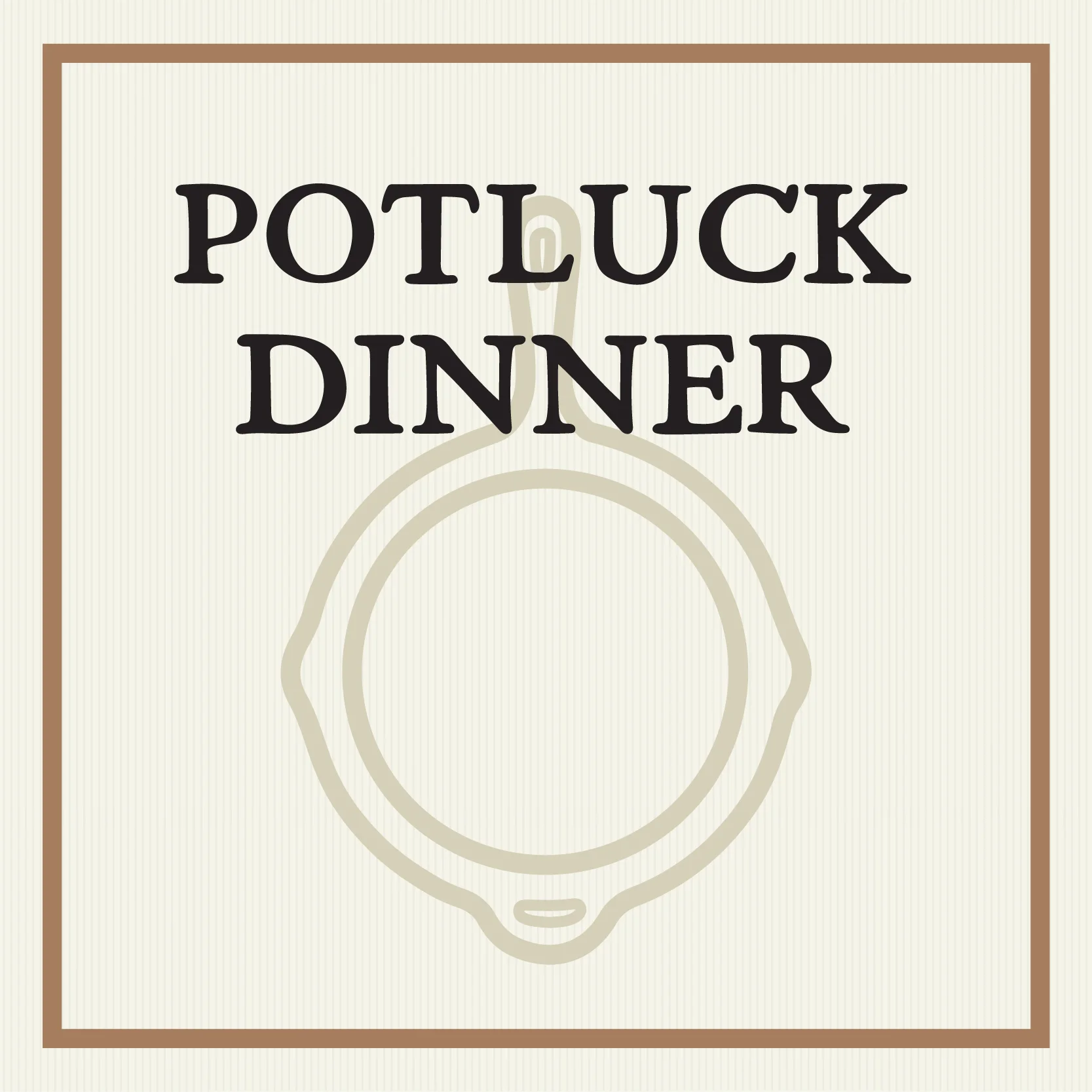 Potluck Dinner