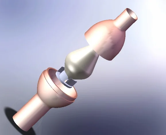 Exploded render of the SpiroFlo device