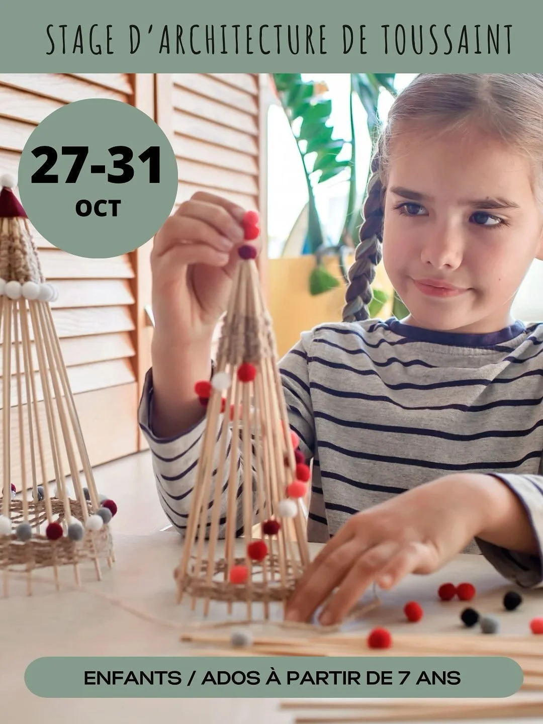 Le stage d&rsquo;Halloween sera envo&ucirc;tant! H&acirc;te d&rsquo;accueillir vos enfants! 
https://www.eventbrite.fr/e/billets-stage-d-architecture-starchitects-halloween-1680013388269?aff=oddtdtcreator