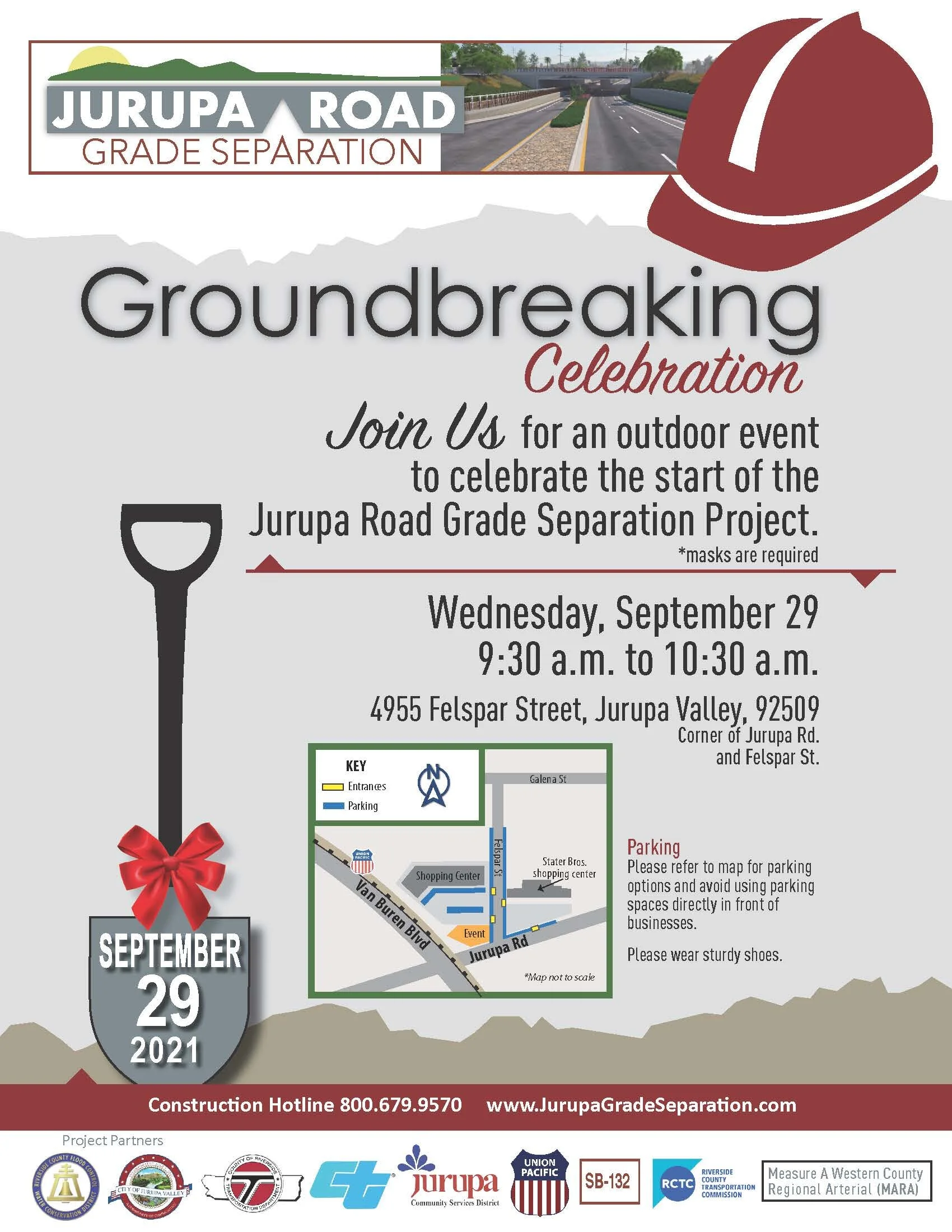 Groundbreaking celebration for the Jurupa Grade Separation Project 