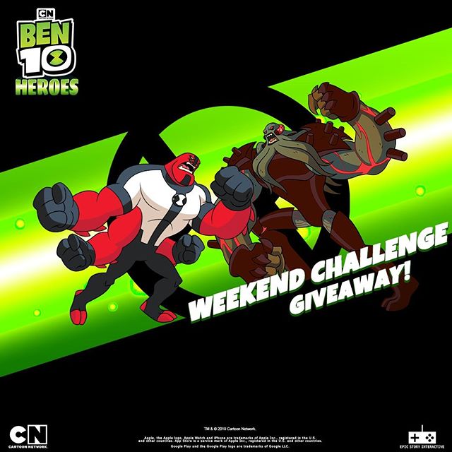 Here is WEEKEND CHALLENGE GIVEAWAY! 4 WINNERS will be randomly selected to get a chance to win a 5 star LEVEL 25 Heatblast! All YOU have to do is screenshot 2 of your favorite Alien melee attacks in action and post it below.