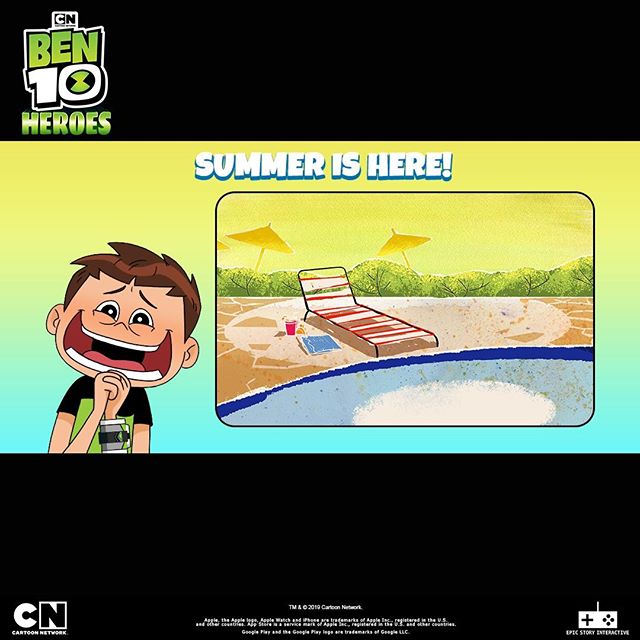 Summer is here! Do you know what that means? Ben 10 Heroes is coming out to play! #Ben10Heroes #Ben10 #Summer #MobileGames﻿
﻿
Download for FREE!: Apple: https://apple.co/2HFkDyp﻿
Google Play: http://bit.ly/2QvANNQ﻿