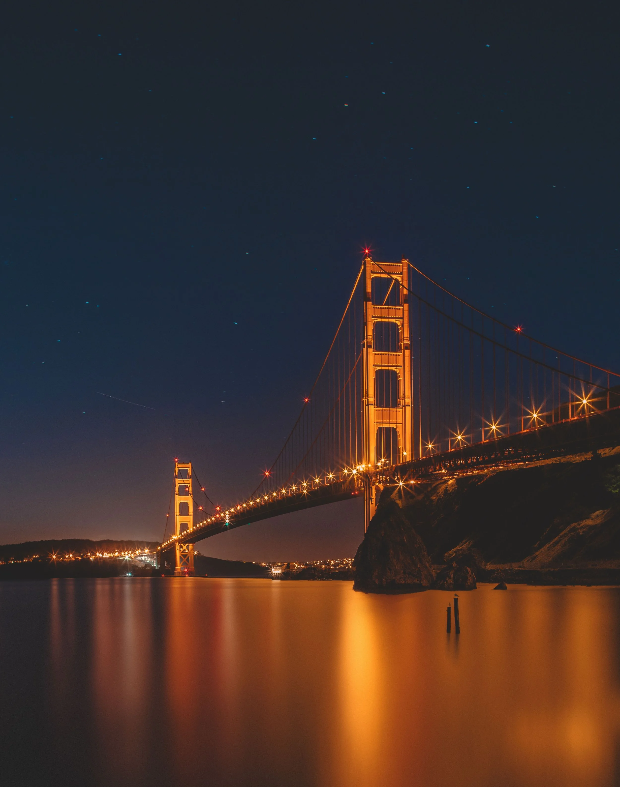 Night Lights in Marin at Fort Baker. Photo by Ian Simmonds on Unsplash