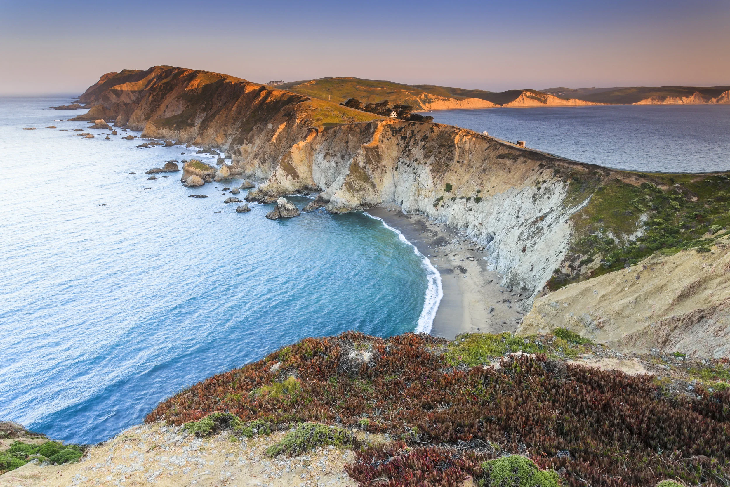 Tomales Point Trail in Point Reyes National Seashore.