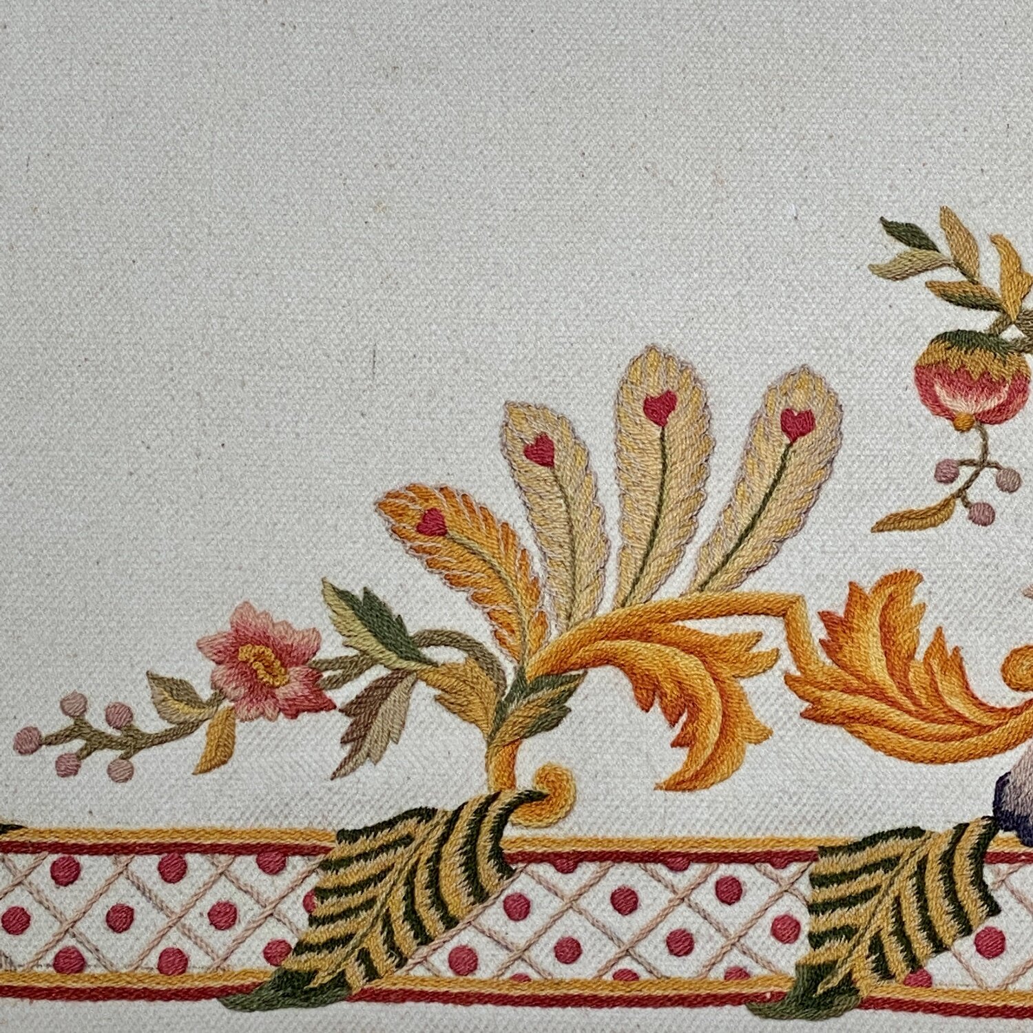 Early 19th Century Italian Tapestry Remnant in Custom Frame — Wolf Hall