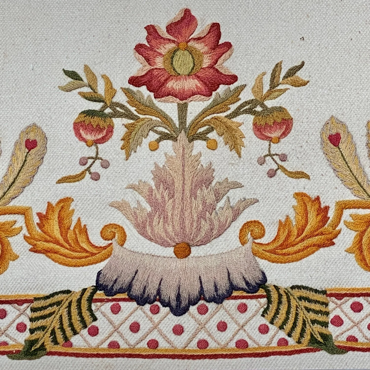 Early 19th Century Italian Tapestry Remnant in Custom Frame — Wolf Hall