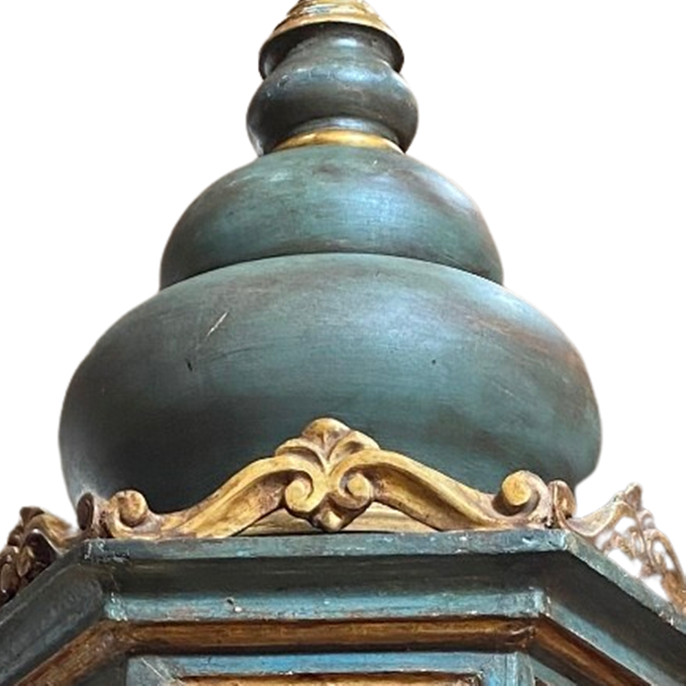 Late 19th Century Venetian Painted Lantern, UL Wired — Wolf Hall
