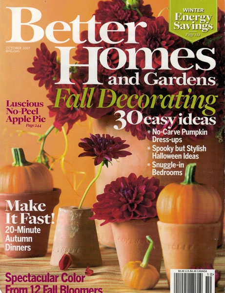 BETTER HOMES AND GARDENS, OCT. 2007