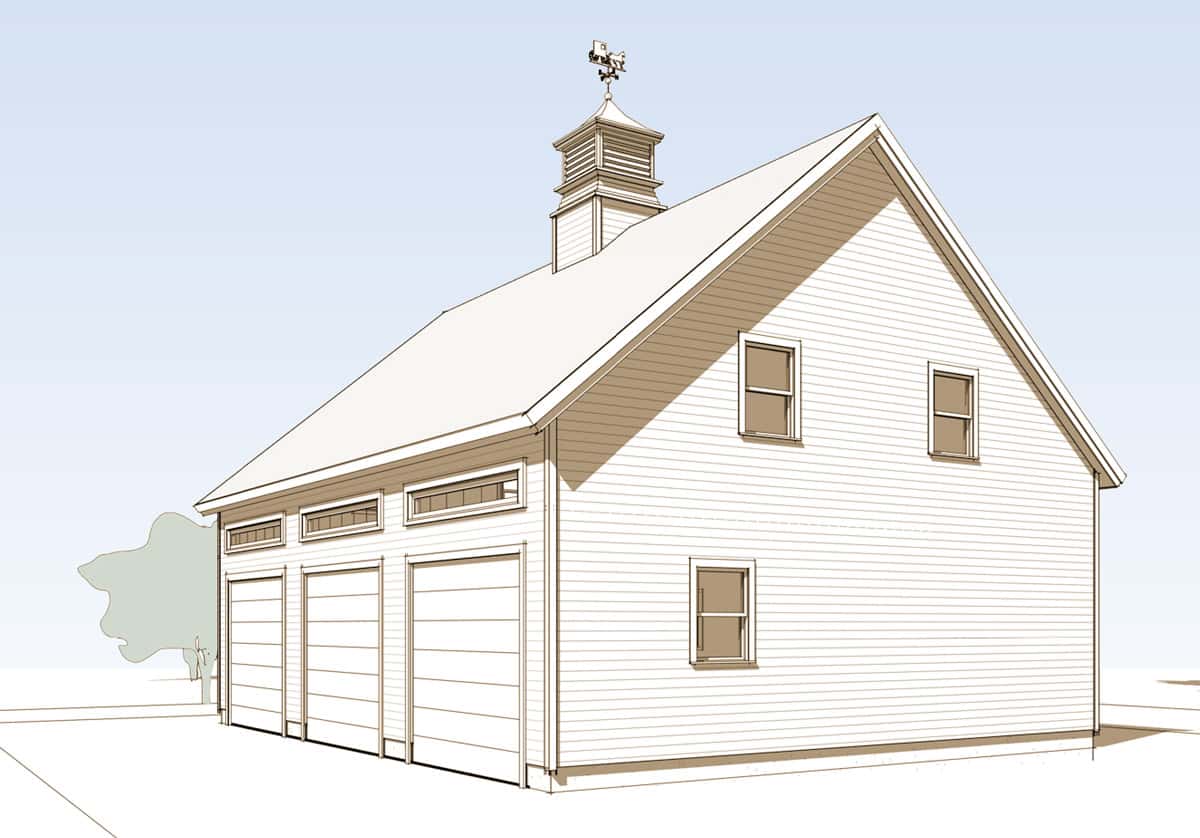 Front 3/4 Elevation